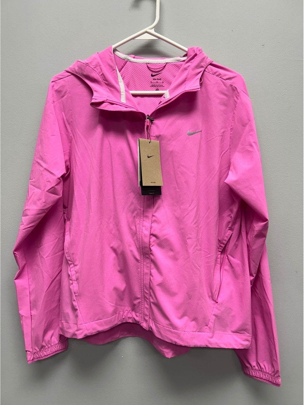 Nike Women's Pink Running Jacket with Hood